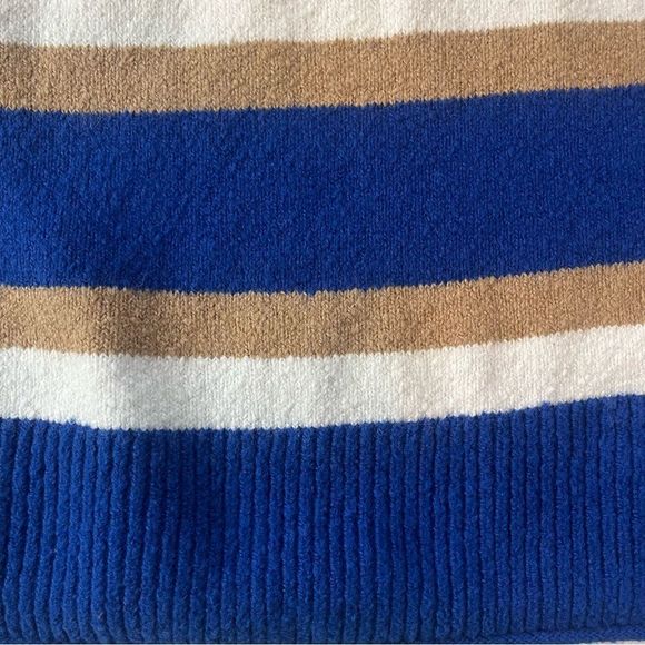 Madewell Striped Belmore Pullover Sweater in Coziest Textured Yarn Small - Picture 7 of 9